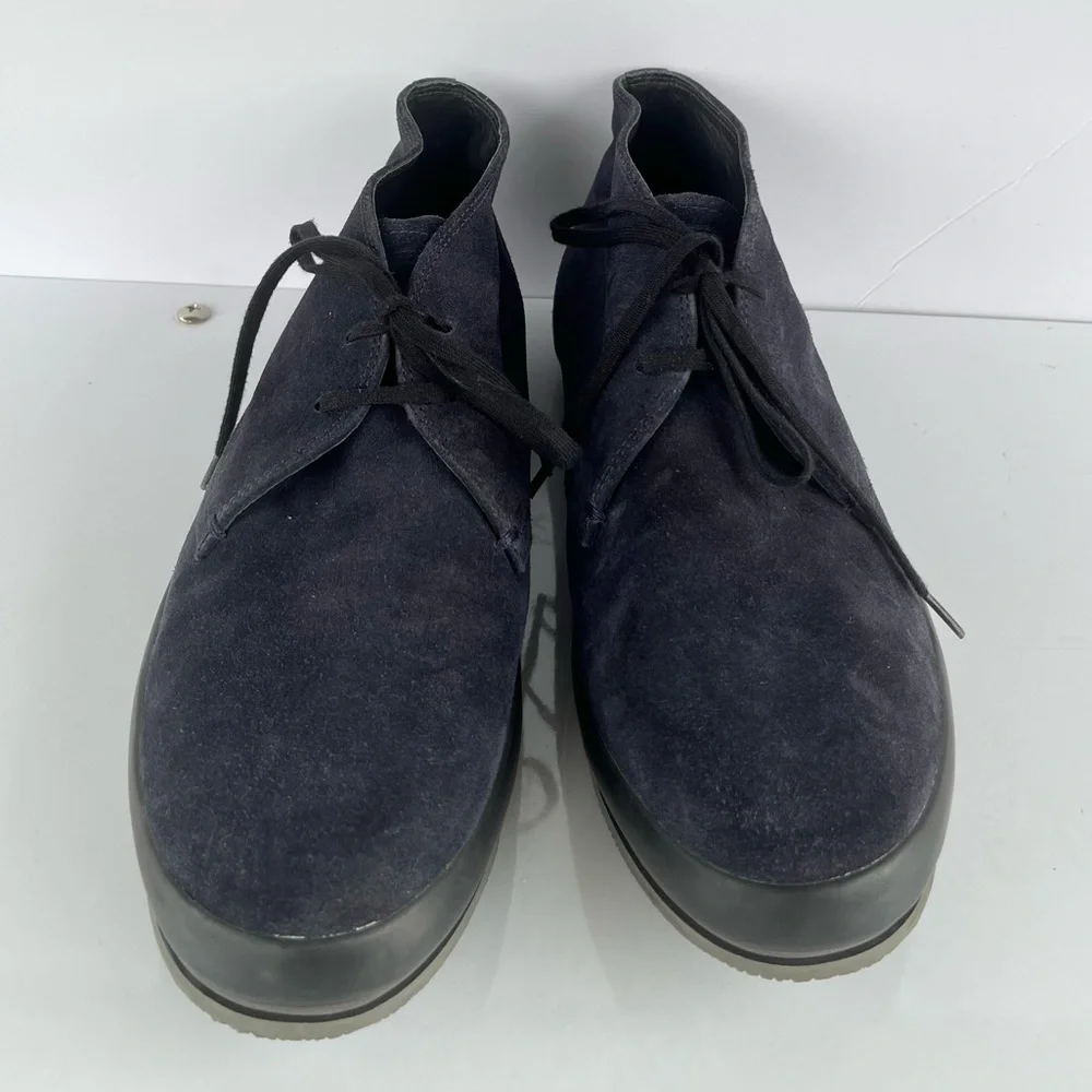 Prada Black Chukka Boots Suede Finish